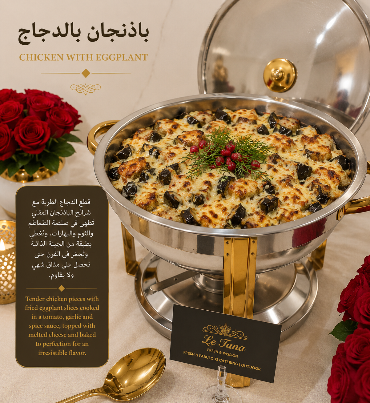 باذنجان بالدجاج