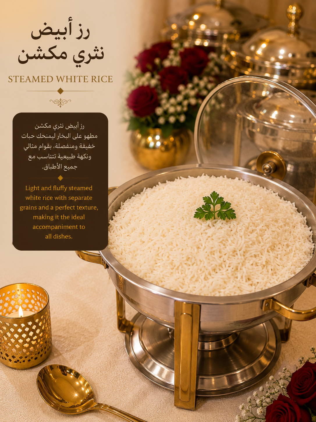 رز أبيض نثري مكشن